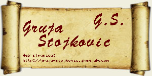 Gruja Stojković vizit kartica
